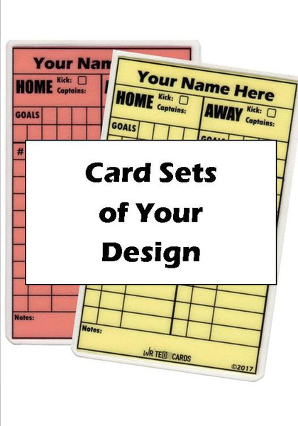 Card sets (NEON red/yellow) from your "Fully Customized Design*" (CD-2N) - WriteOnCards.com