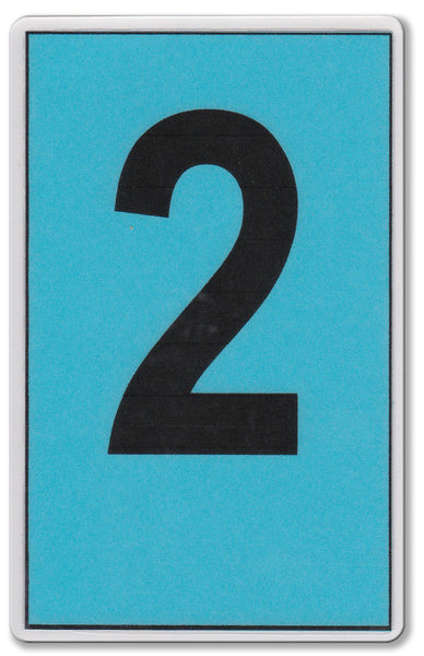 Standard Blue Card (Blu) - WriteOnCards.com